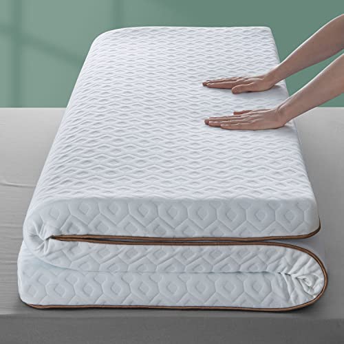 BedStory Memory Foam Mattress Topper Full - 3 Inch Gel Infused Bed Toppers - High Density Foam & Premium Soft Cover, CertiPUR-US Certified