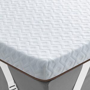 bedstory memory foam mattress topper full - 3 inch gel infused bed toppers - high density foam & premium soft cover, certipur-us certified