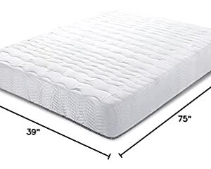 SLEEPLACE 10 Inch Encased Coil Hybrid Spring Mattress OM02 (Twin)