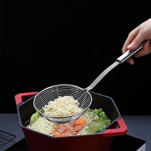 Strainer Spider Skimmers For Kitchen Cooking and Frying Food,Kyraton Stainless Steel Slotted Spoon Pasta Strainers Tomato Food Strainer Skimmer Ladle For Pasta.