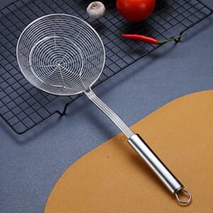 Strainer Spider Skimmers For Kitchen Cooking and Frying Food,Kyraton Stainless Steel Slotted Spoon Pasta Strainers Tomato Food Strainer Skimmer Ladle For Pasta.