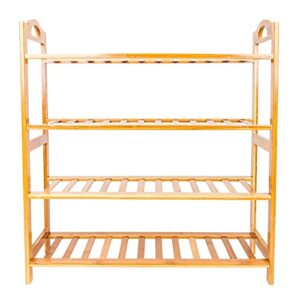 4 Tier Shoe Rack Stackable Shoe Rack Storage Organizer for Entrance Hallway and Closet