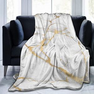 perinsto marble texture throw blanket ultra soft warm all season decorative fleece blankets for bed chair car sofa couch bedroom 50"x40"