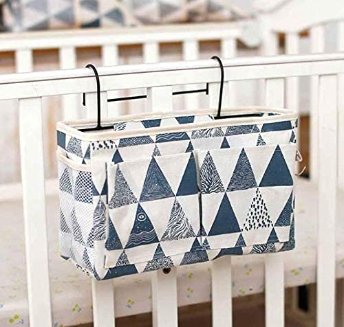 UJLN Bedside Caddy Hanging Bed Organizer Storage Bag Pocket for Bunk and Hospital Beds, College Dorm Rooms Baby Bed Rails (D-Style)