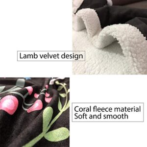 Chic D Soft Bed Blanket Throw (Fleece) Happy Valentine's Day,Sherpa Couch Throws Blankets for Women/Men,Fuzzy Cozy Plush Warm Camping Nursery Blankets(Twin,40x50inch,Gnome Love)