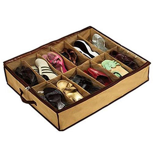 Srliya bed storage 24 * 19 * 5 Shoes Storage Bag Under Bed Shoe Organizer Shoe Storage Containers