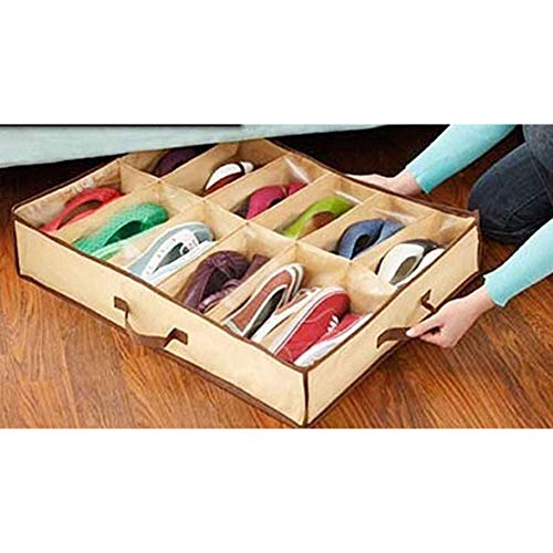 Srliya bed storage 24 * 19 * 5 Shoes Storage Bag Under Bed Shoe Organizer Shoe Storage Containers