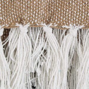 DII Farmhouse Woven Throw, 50x60 with 3" Fringe, Stone, 1 Piece