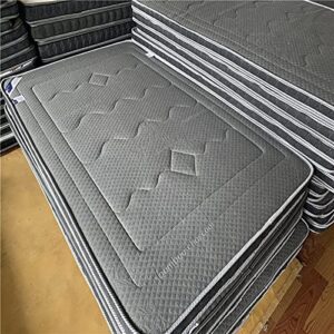 QQCC Mattress Topper 10cm Natural Latex Mattress Memory Foam Filling Breathable Comfortable Rebound Tatami Thickness mat King Full Twin Size (Color : Grey, Size : 90x200cm 6cm)