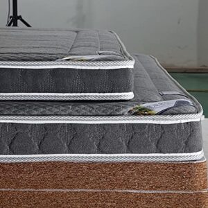 QQCC Mattress Topper 10cm Natural Latex Mattress Memory Foam Filling Breathable Comfortable Rebound Tatami Thickness mat King Full Twin Size (Color : Grey, Size : 90x200cm 6cm)