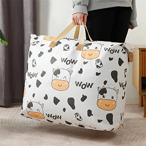 1/3Pcs Large Storage Bags, Storage Bins Closet Organizer Large-capacity Storage Bag With Handle Largecapacity Storage Bag Foldable Bucket For Quilt Blanket Suitcase Comforters Furniture Cover (51*12*45CM)