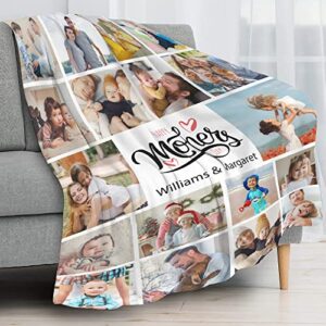 Personalized Blanket, Personalized Gifts for Women, Mothers Day Photo Gifts, Custom Blanket with Photos, Customized Blankets with Photos, Photo Blanket Gifts for Mom from Daughter