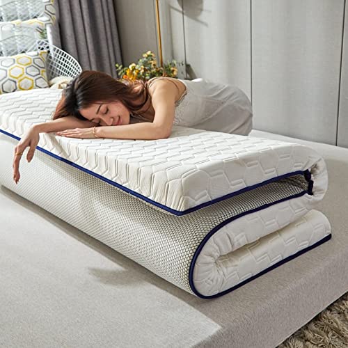 QQCC Mattress Topper Bedding Tatami Bed Memory Foam- Filled Mattress Single Or Double Foldable Latex Mattress Floor-to- Ceiling Soft King (Color : NO-3, Size : Thickness 9cm)