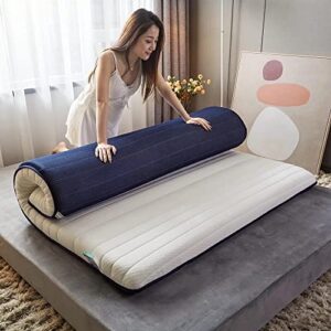 qqcc mattress topper bedding tatami bed memory foam- filled mattress single or double foldable latex mattress floor-to- ceiling soft king (color : no-6, size : thickness 9cm)