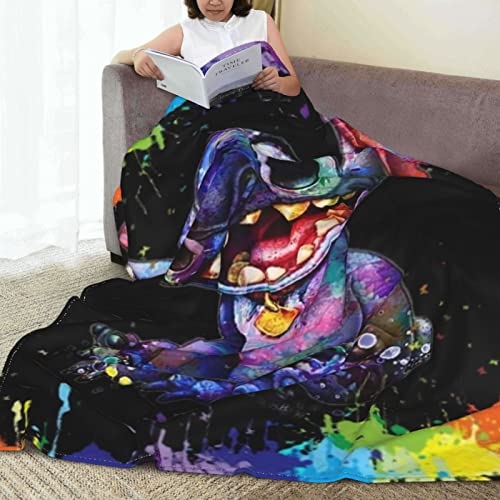 S/M Ultra-Soft Cartoon Throw Blanket Fleece Blanket Comfortable Blankets Soft Cozy Warm Flannel Blankets for Living Room Couch Bed 50 inches X40 inches