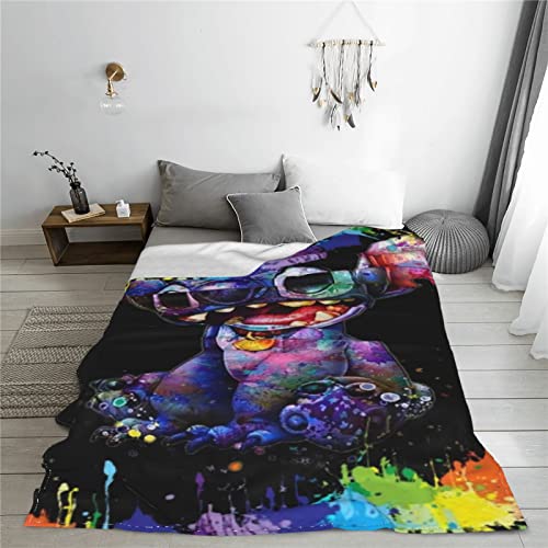 S/M Ultra-Soft Cartoon Throw Blanket Fleece Blanket Comfortable Blankets Soft Cozy Warm Flannel Blankets for Living Room Couch Bed 50 inches X40 inches