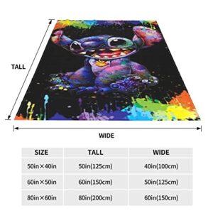 S/M Ultra-Soft Cartoon Throw Blanket Fleece Blanket Comfortable Blankets Soft Cozy Warm Flannel Blankets for Living Room Couch Bed 50 inches X40 inches