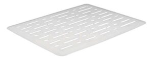 rubbermaid evolution sink mat, small, white