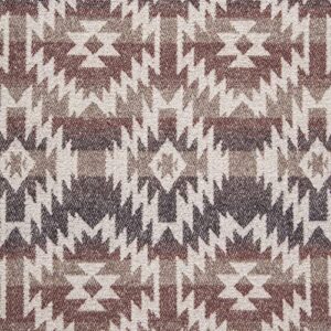 Paseo Road by HiEnd Accents | Mesa Wool Blend Western Throw Blanket, 68x88 inch Twin, Brown Geometric Print, Aztec Tribal Navajo Pattern, Southwestern, Rustic Soft Cozy Blanket for Couch, Sofa, Bed