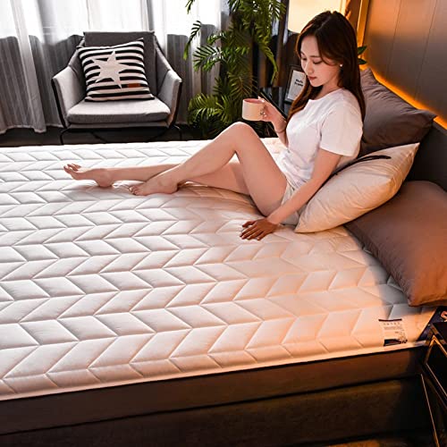 QQCC Mattress Topper Latex Mattress High Grade Memory Foam Filling Tatami Breathable Mat Hotel Mattress Full Size Pad Be (Color : 11, Size : Thickness 5cm)