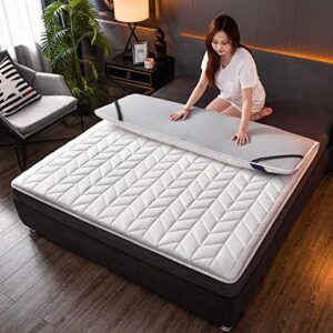 QQCC Mattress Topper Latex Mattress High Grade Memory Foam Filling Tatami Breathable Mat Hotel Mattress Full Size Pad Be (Color : 11, Size : Thickness 5cm)