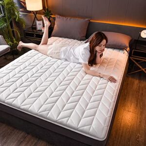 QQCC Mattress Topper Latex Mattress High Grade Memory Foam Filling Tatami Breathable Mat Hotel Mattress Full Size Pad Be (Color : 11, Size : Thickness 5cm)