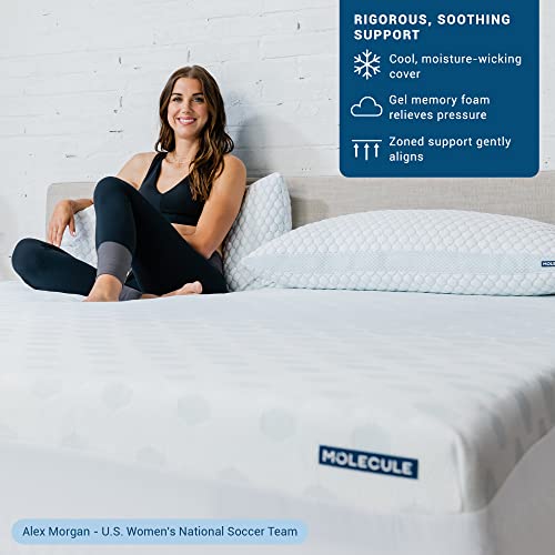 MOLECULE 3" Triple Zone PRO Pressure-Relieving Gel Memory Foam Mattress Topper, King