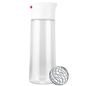 whiskware salad dressing shaker with blenderball wire whisk, 2.5 cups, tritan plastic