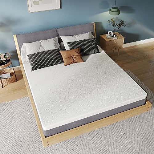EZKozzy 3 Inch Memory Foam Mattress Topper Full Size High Density Cooling Pad Pressure Relief Bed Topper with Removable & Washable Bamboo Cover(Full)