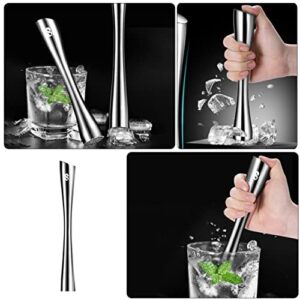 UPKOCH Bar Stainless Tool Pizza Based Cocktails Er Silver Labor-saving Dough Pestle Metal Grinding Supplies Stirring Muddler Mixer Restaurant End Pastry and Multi-functional Professional