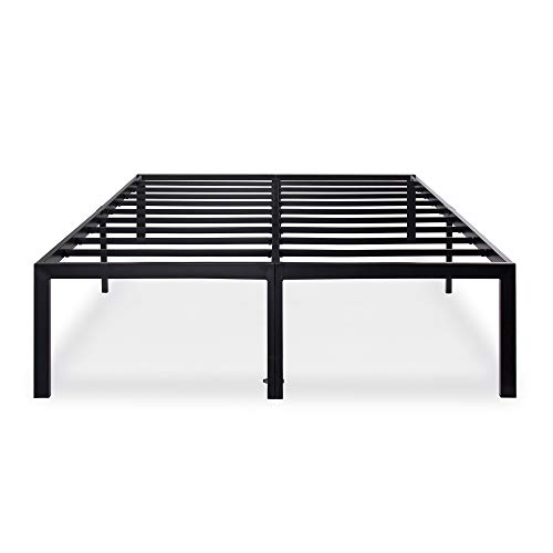 Olee Sleep 13 inch Galaxy Hybrid Gel Infused Memory Foam and Pocket Spring Mattress (King) & 14 Inch Heavy Duty Steel Slat/Anti-Slip Support/Easy Assembly/Mattress Foundation, Twin