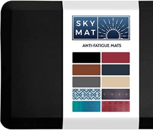 sky solutions anti fatigue mat black 20" x 32" + 20" x 39" bundle
