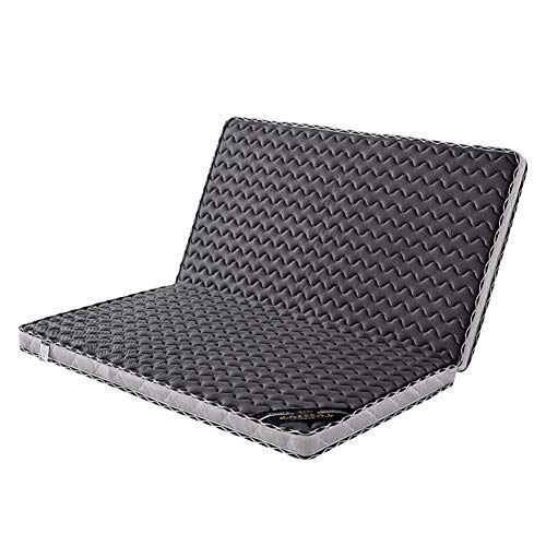 Foldable Mattress, Tatami Floor Mat, Multi- Portable Crib Mattress Play Mat with Travel Carry Case, Student Dorm Single Sleeping Pad-Black 150x200x5cm(59x79x2inch)