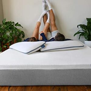 100% Natural Latex Mattress Topper - Soft Firmness - 2 Inch - Queen Size - Cotton Cover Included.