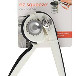 Chef'n EzSqueeze One-Handed Can Opener, 6 long, Black/White