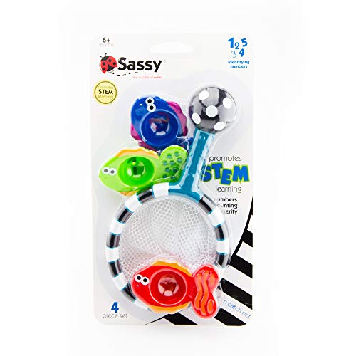 Sassy Developmental Bath Toy, Catch and Count Net