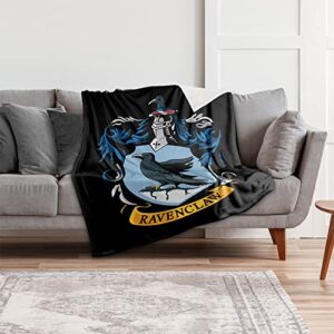 Harry Potter Blanket, 50"x60", Ravenclaw Crest 1 Silky Touch Sherpa Back Super Soft Throw Blanket