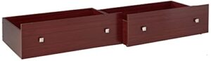 donco kids 505-cp dual under bed drawer, one size, dark cappuccino