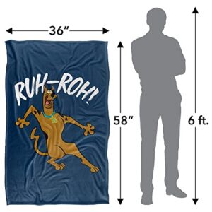 Scooby Doo Ruh Roh Silky Touch Super Soft Throw Blanket 36" x 58",Ruh Roh