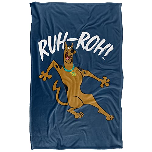 Scooby Doo Ruh Roh Silky Touch Super Soft Throw Blanket 36" x 58",Ruh Roh