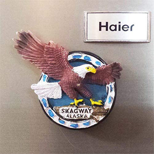 Skagway Alaska America USA Fridge Magnet 3D Resin Handmade Craft Tourist Travel City Souvenir Collection Letter Refrigerator Sticker