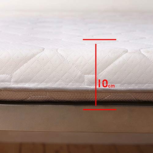 Soft Japanese Quilting Futon Mattresses, Thicken 10cm Tatami Mattress Foldable Floor Mat, Four Seasons Sleeping Pad-Gray Queen: 150x200cm