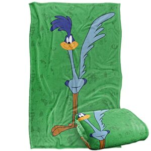 looney tunes blanket, 36"x58", road runner character silky touch super soft throw