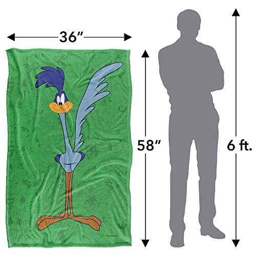 Looney Tunes Blanket, 36"x58", Road Runner Character Silky Touch Super Soft Throw