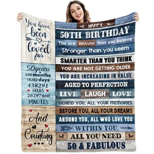 gifts for women 50th birthday gifts for men 50th birthday decorations women 1973 blanket funny gifts for her him birthday gifts ideas for husband wife dad mom bed throw cool blanket 60 inch x 50 inch