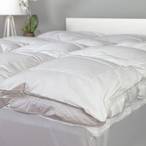 Grandeur Collection Down and Goose Feather Cotton Bed by - White California King