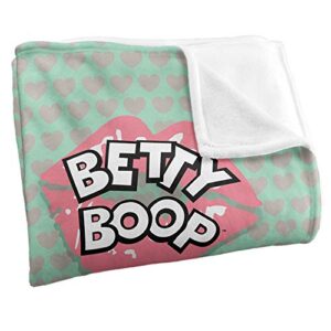 Trevco Betty Boop Goodnight Kiss Silky Touch Super Soft Throw Blanket 36" x 58"