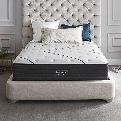 Beautyrest Black 14 Inch Cal King L-Class Extra Firm Premium Pocketed Coil Mattress with Cooling Technology, with 5 Inch Box Spring