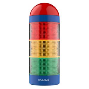 kadams visual timer for kids with audio alarm - traffic light alarm for kids, teachers, classroom, home, time management tool with light timer, 24hr countdown, pause function, auto timer - blue