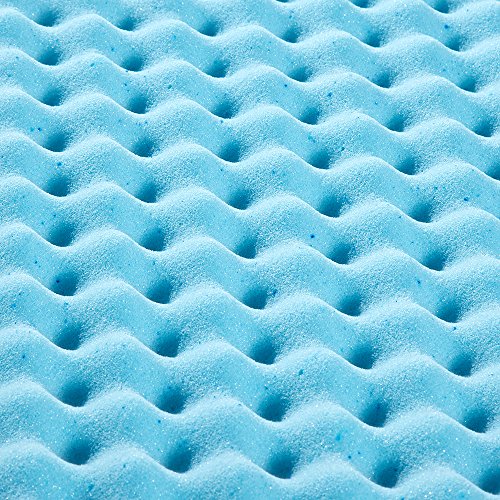 Olee Sleep I I Gel Memory Foam Air Flow Topper, King, Blue